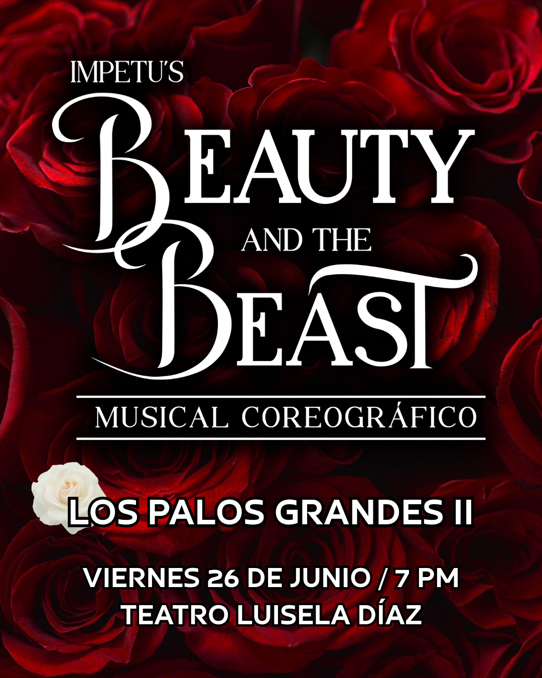 Cartel Beauty and the Beast - Sede Los Palos Grandes II