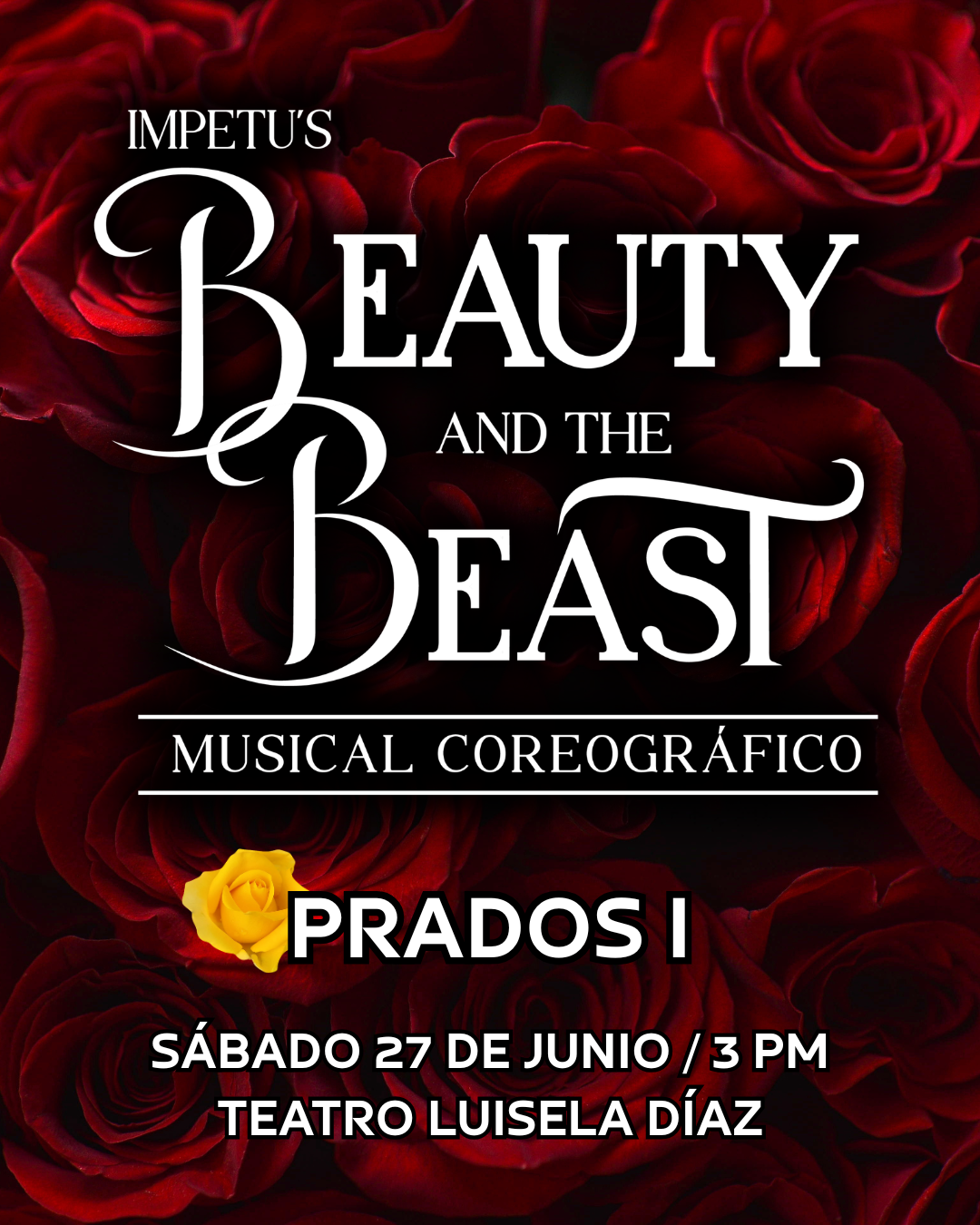 Cartel Beauty and the Beast - Sede Prados del Este I